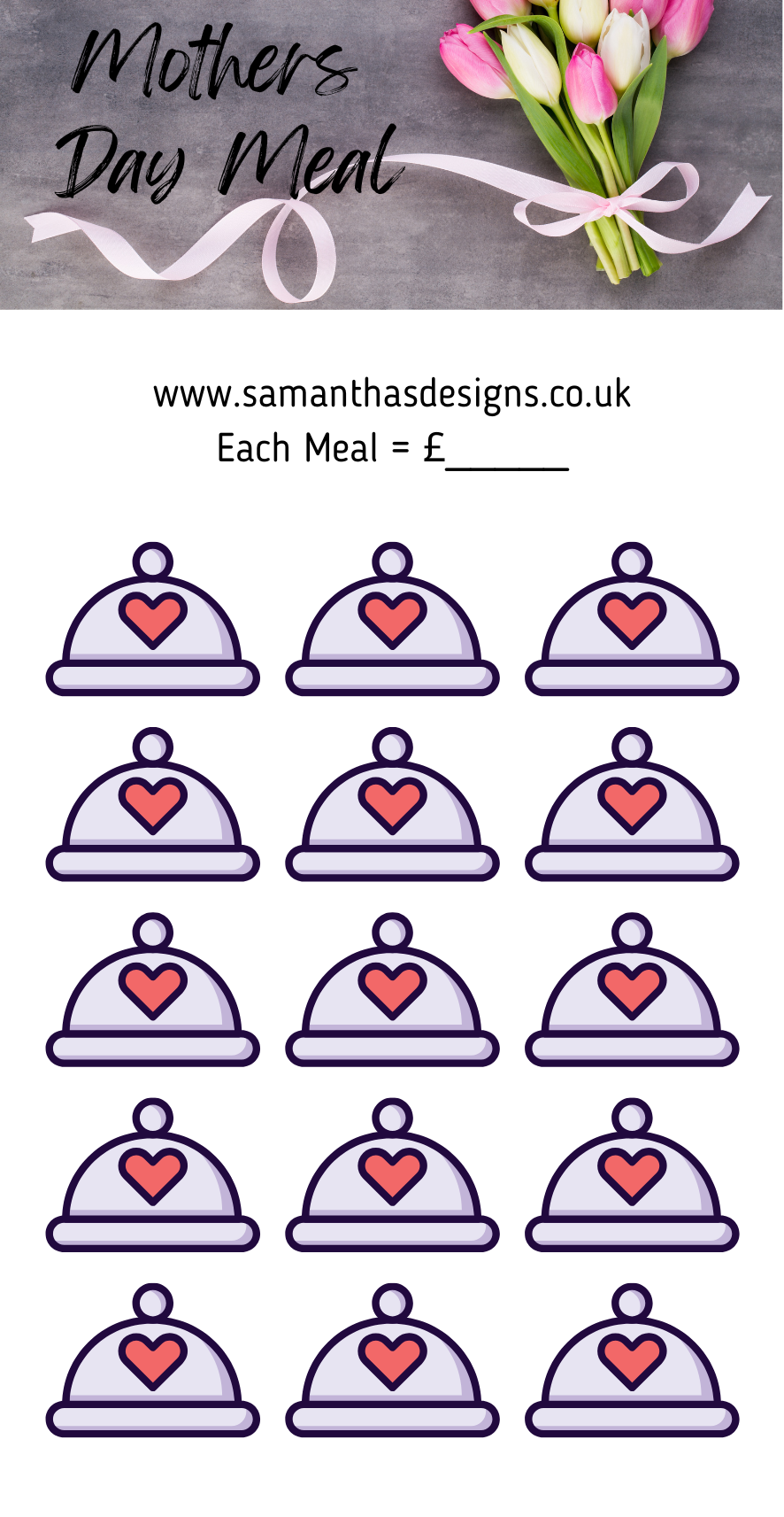 Mothers Day Savings Trackers - A6 Cash Stuffing Challenges