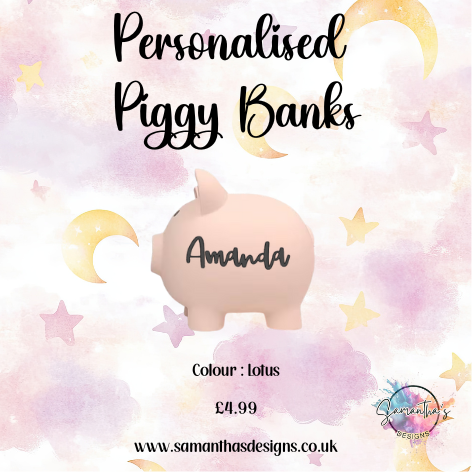 Personalised Piggy Banks