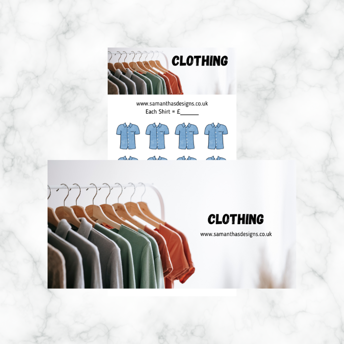 Clothing Savings Challenges - A6 Cash Stuffing Challenges