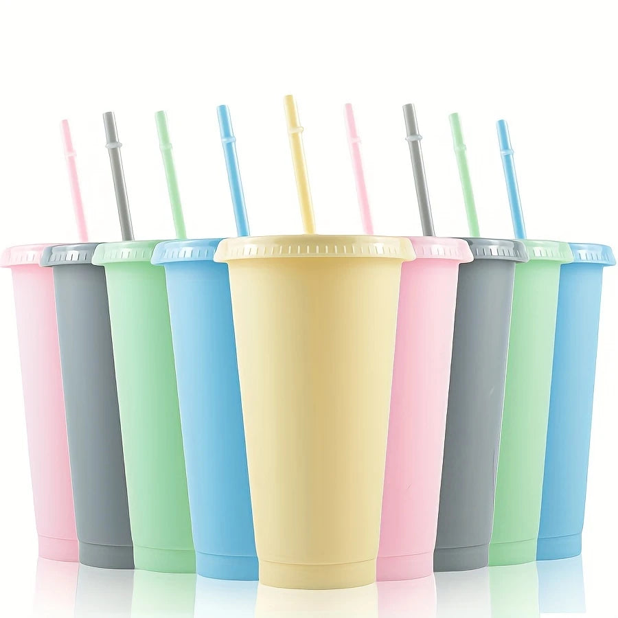 24oz Cold Cup Tumbler with Lid and Straw - Customisable - Samantha's Designs