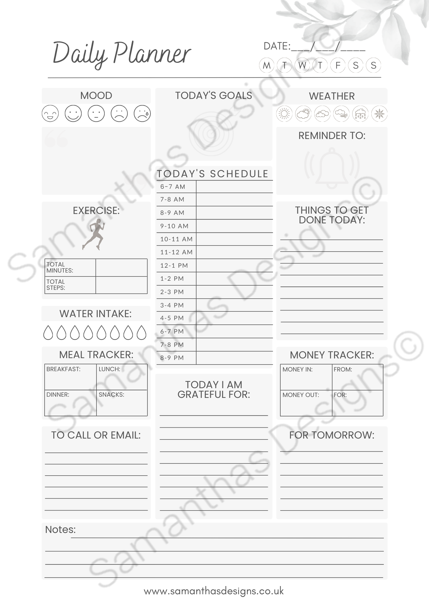 A4 All-In Daily Planner Pad