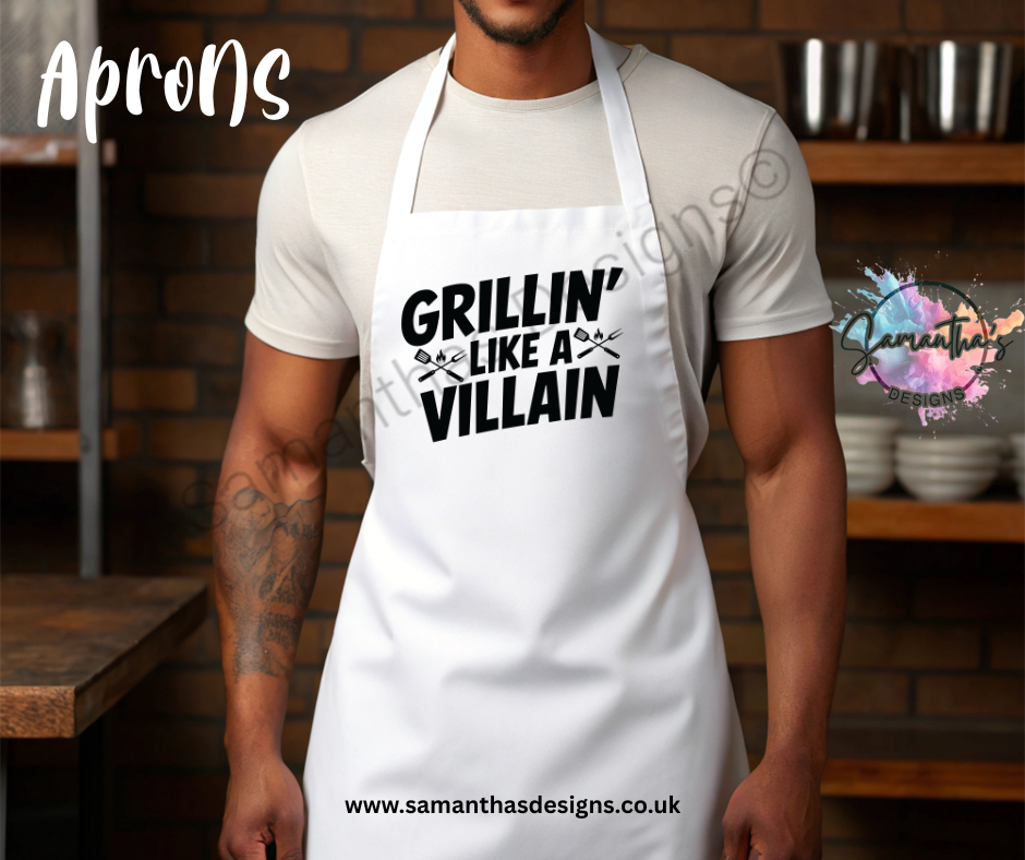 Apron - Grillin' Like A Villain