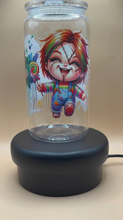Plastic Tumbler with colourful illustrations of Chucky