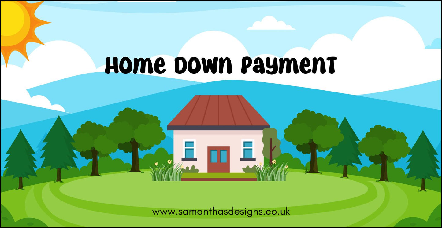 Home Down Payment Savings Tracker - A6 Cash Stuffing - Samantha's Designs