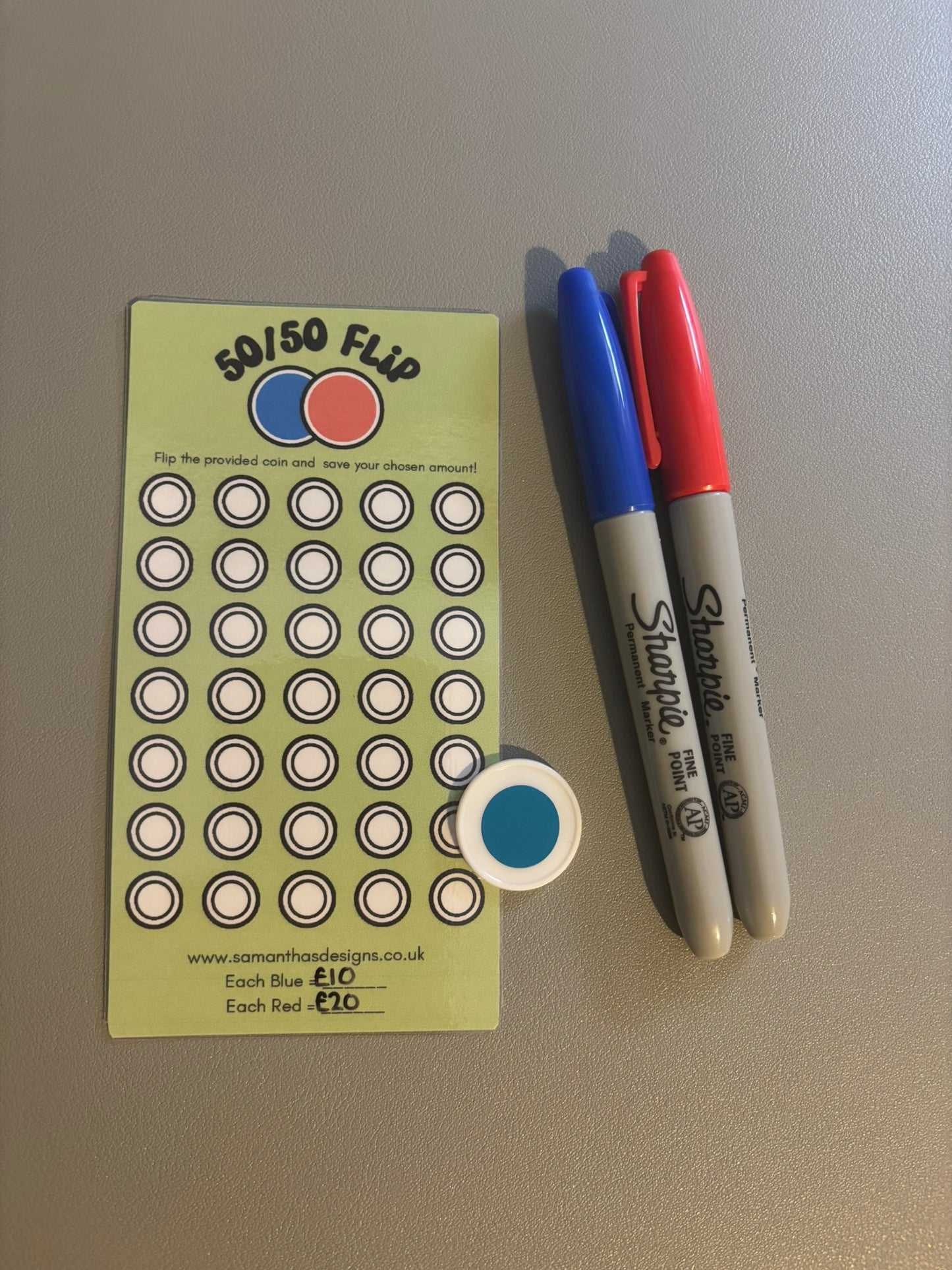 50/50 Flip Savings Challenge - A6 Cash Stuffing - Samantha's Designs