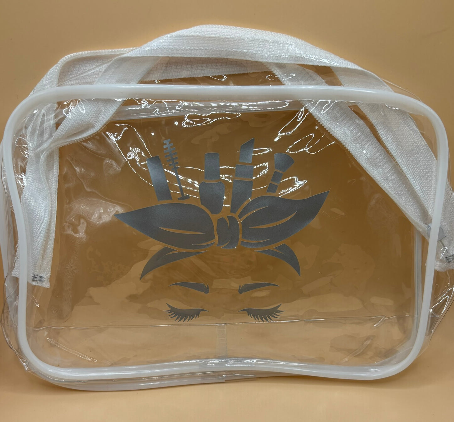 Make-Up with Hair Bow PVC Bag