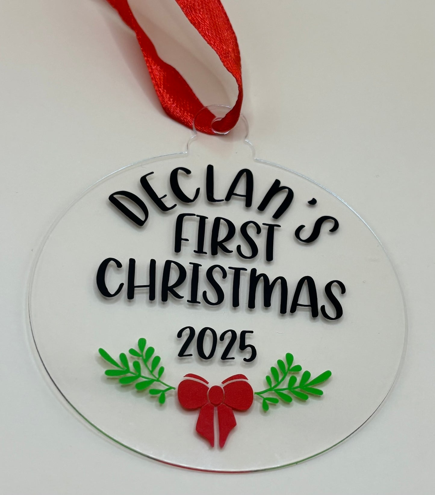 Baby's First Christmas Ornament - Personalised