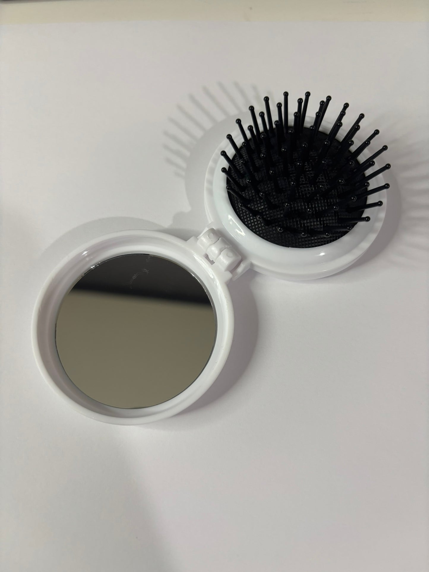 Personalised Pop-Up Mini Hair Brush with Mirror