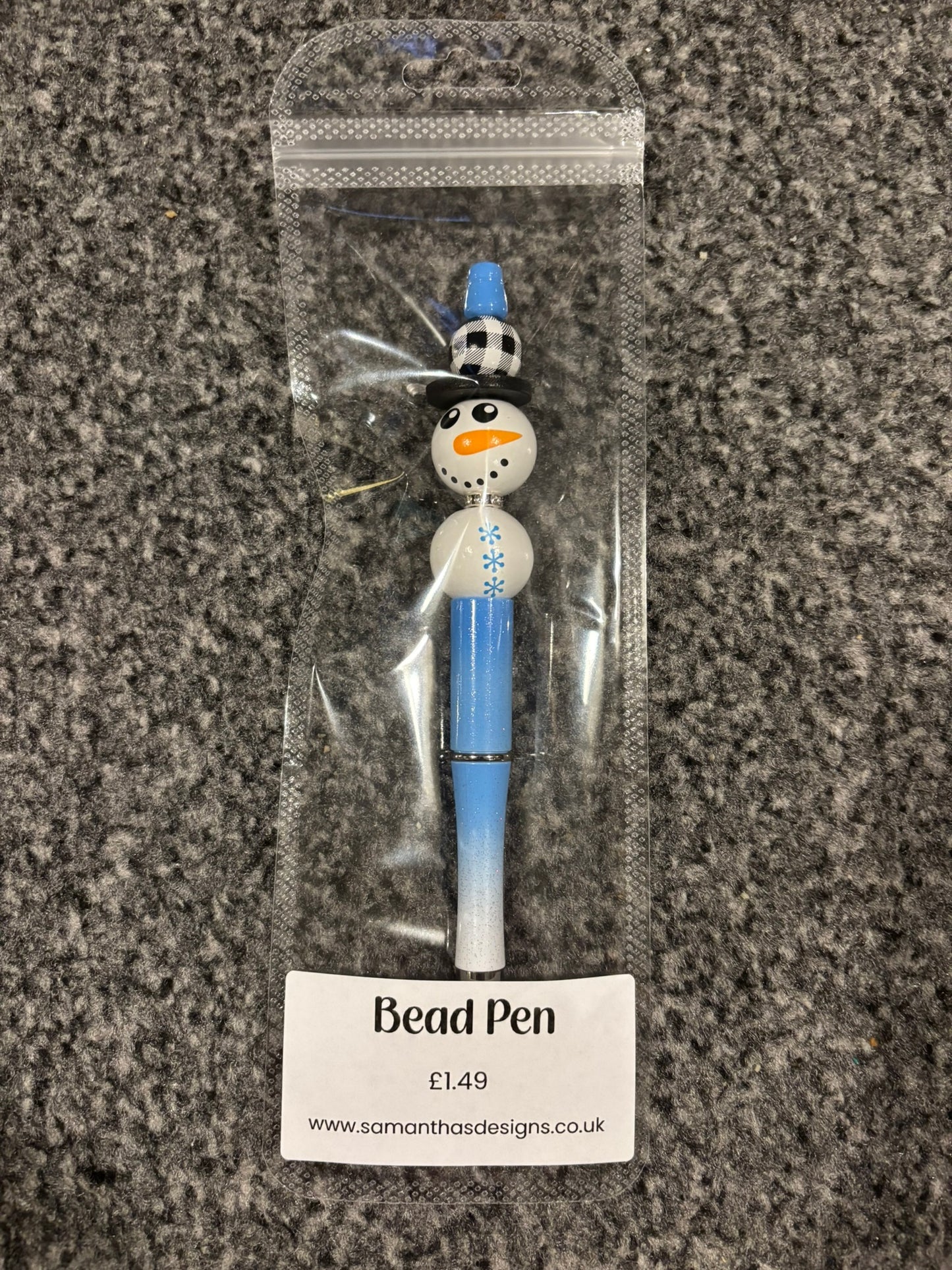 REDUCED TO CLEAR - Christmas Bead Pens