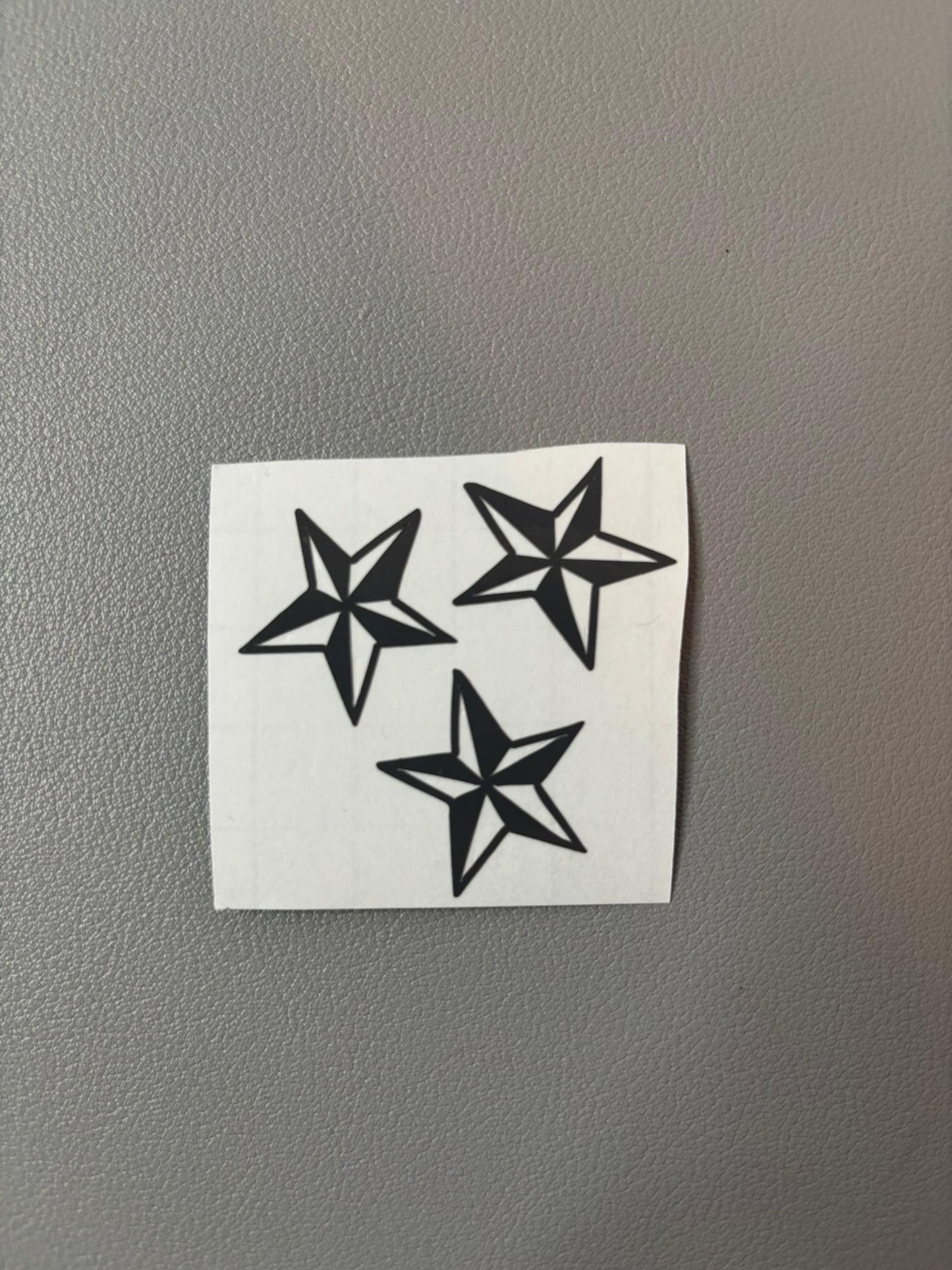Trio of Nautical Stars - Grey - Vinyl Decal