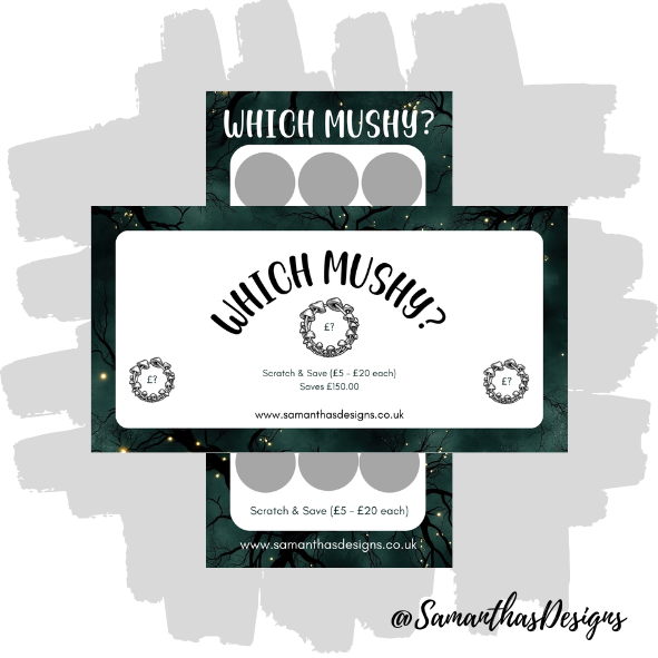 Which Mushy Scratch Off Savings Tracker