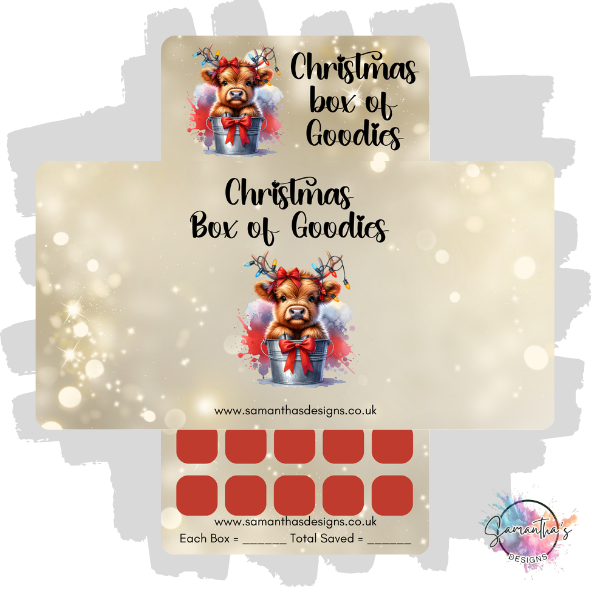 Christmas Box of Goodies Savings Tracker