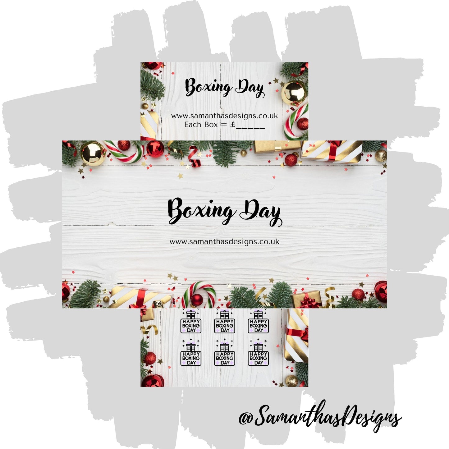 Wooden Boxing Day Savings Tracker