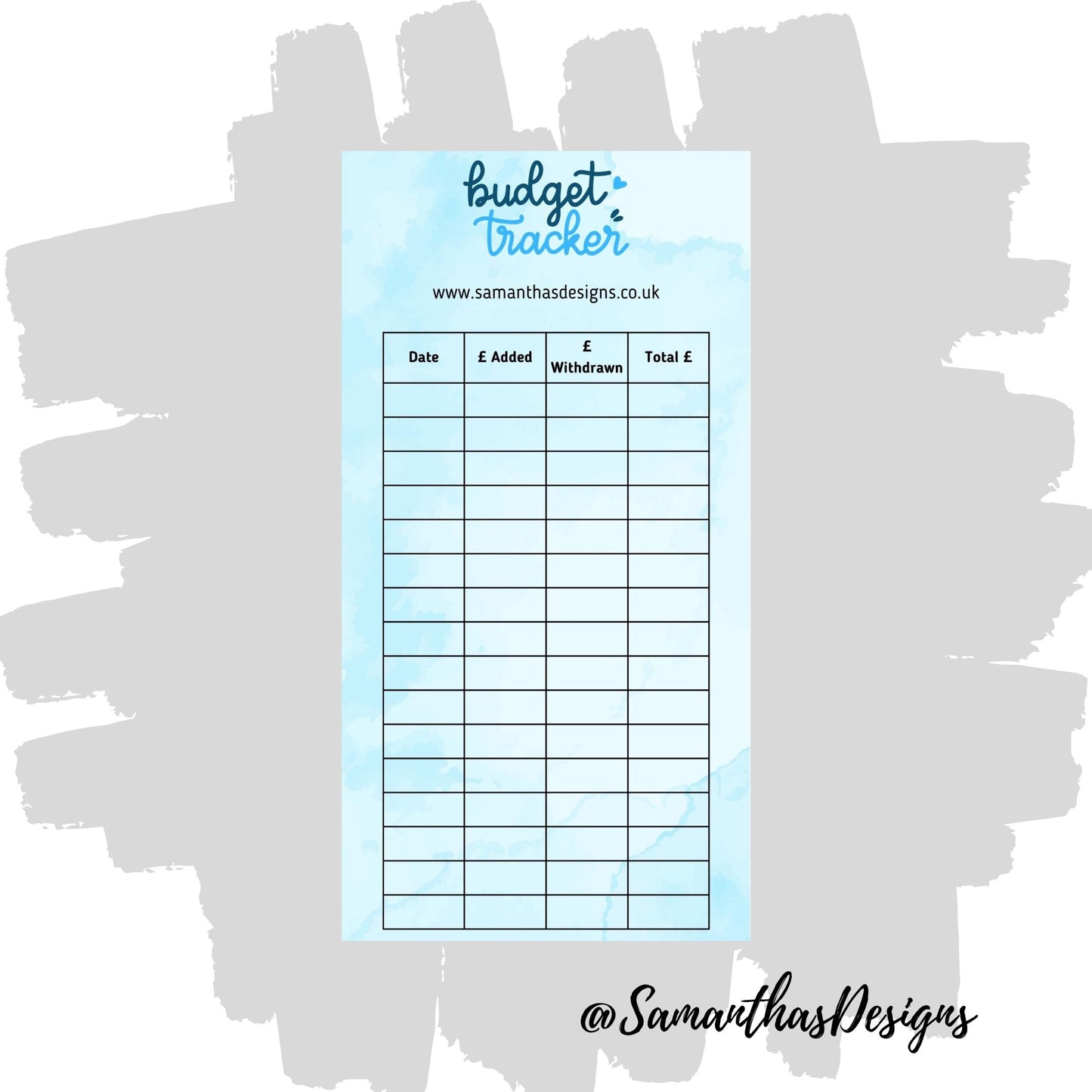 Budget Tracker - Cash Stuffing