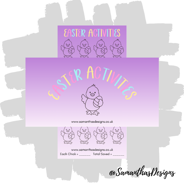 Easter Activities Savings Tracker