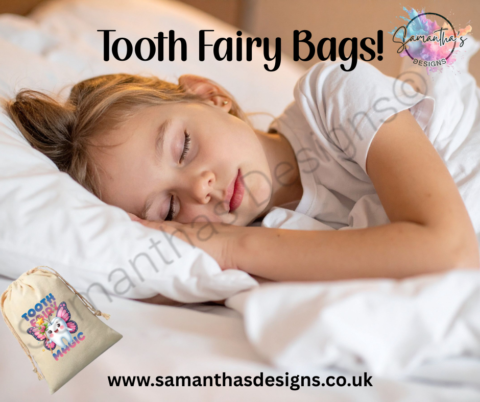 🦷✨ Tooth Fairy Drawstring Bag – Design 2 ✨🦷