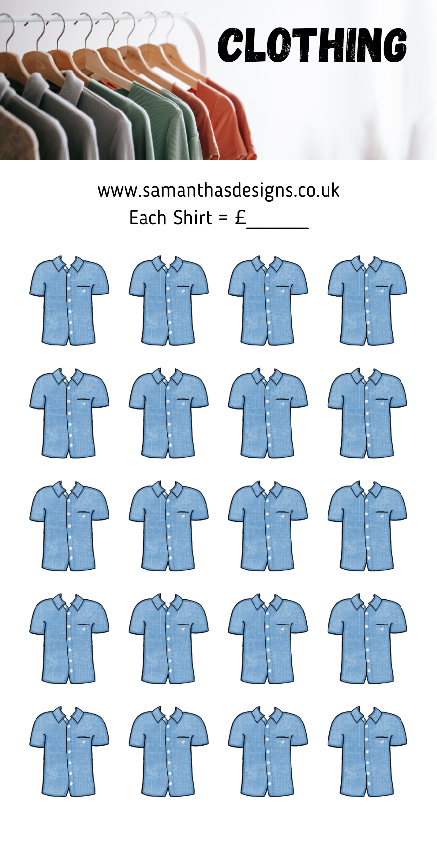 Clothing Savings Challenges - A6 Cash Stuffing Challenges