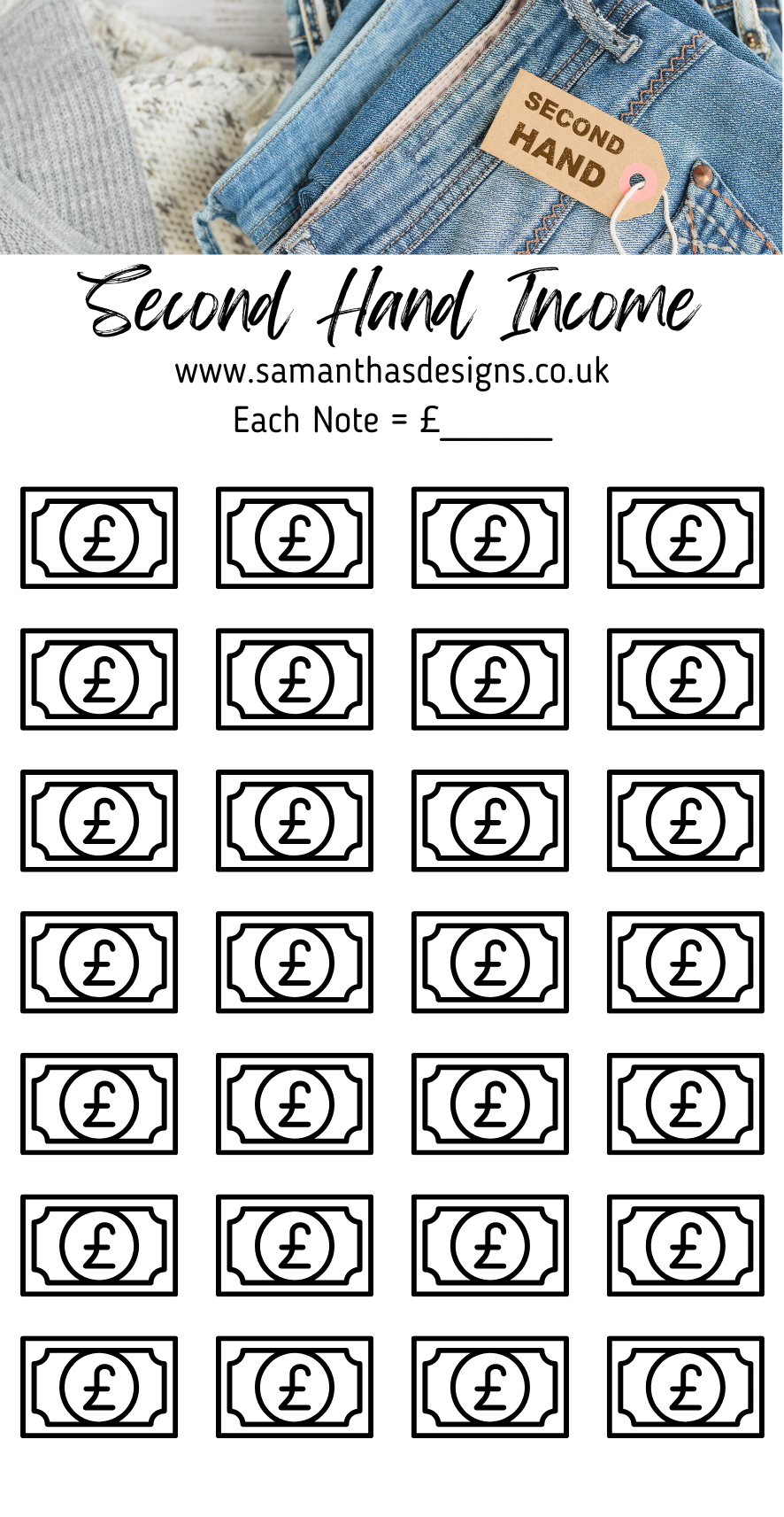 Clothing Savings Challenges - A6 Cash Stuffing Challenges