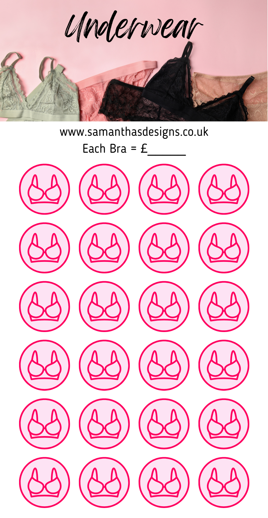 Clothing Savings Challenges - A6 Cash Stuffing Challenges