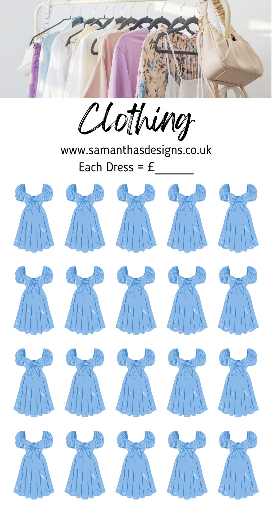 Clothing Savings Challenges - A6 Cash Stuffing Challenges