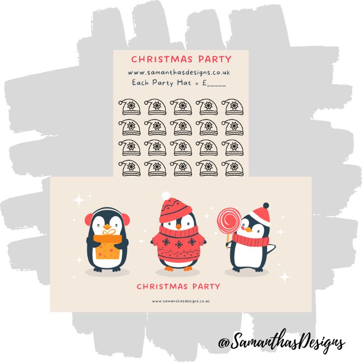 Penguin Christmas Party Savings Tracker