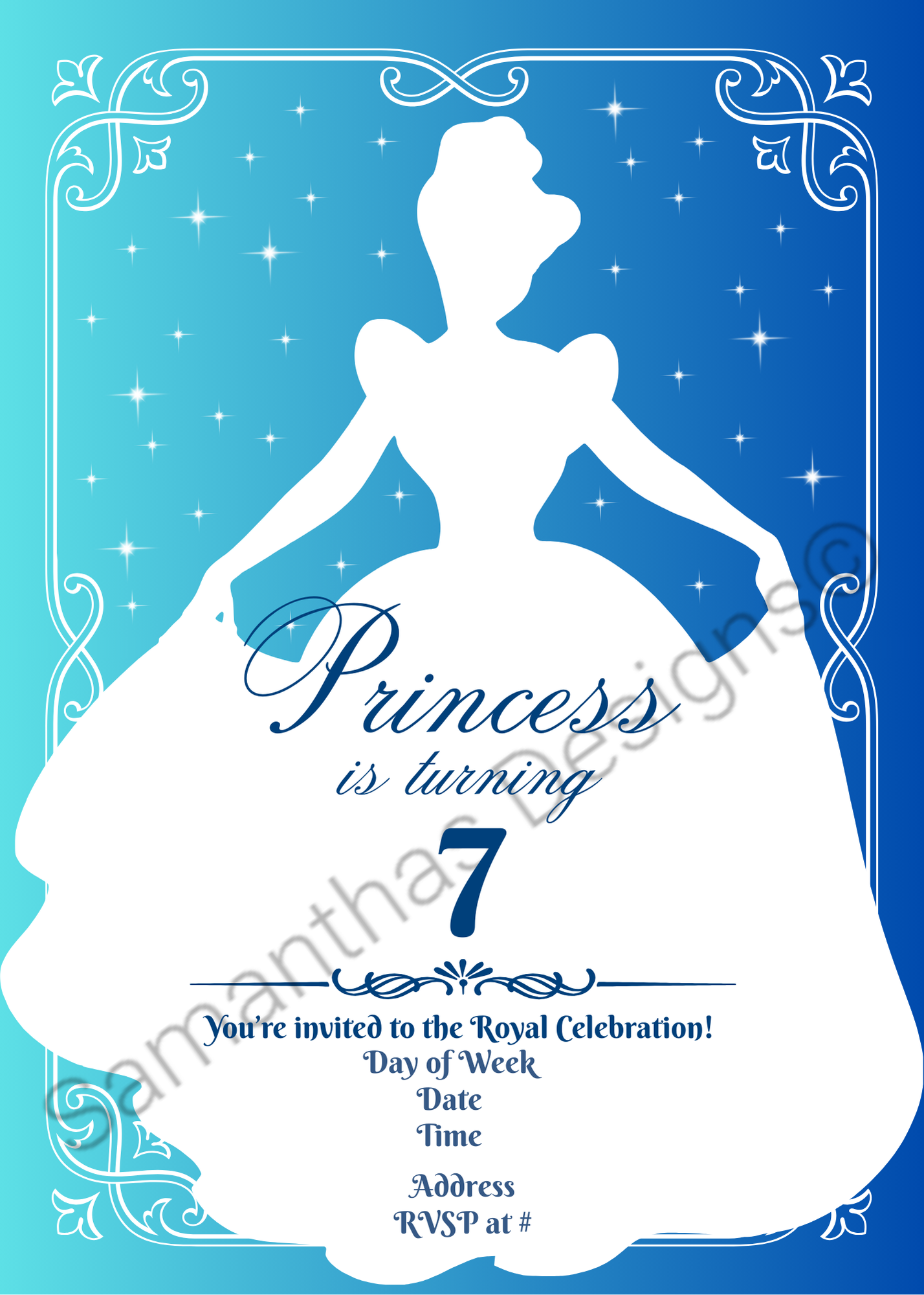Disney Princess Party Invitations
