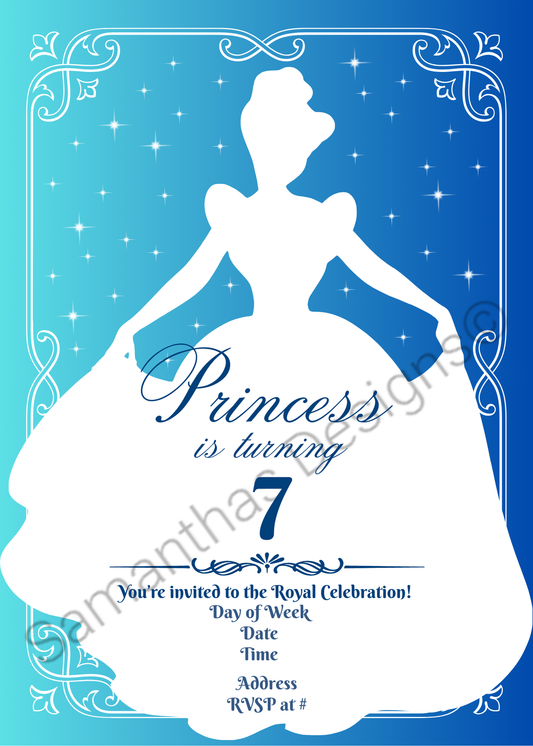 Disney Princess Party Invitations