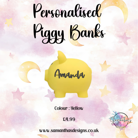 Personalised Piggy Banks