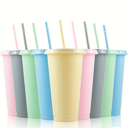24oz Cold Cup Tumbler with Lid and Straw - Customisable - Samantha's Designs