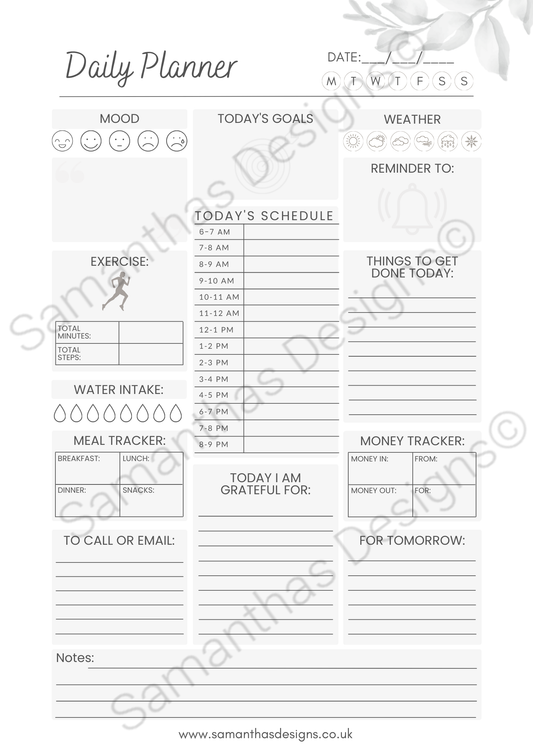A4 All-In Daily Planner Pad