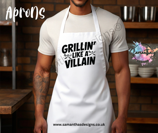 Apron - Grillin' Like A Villain