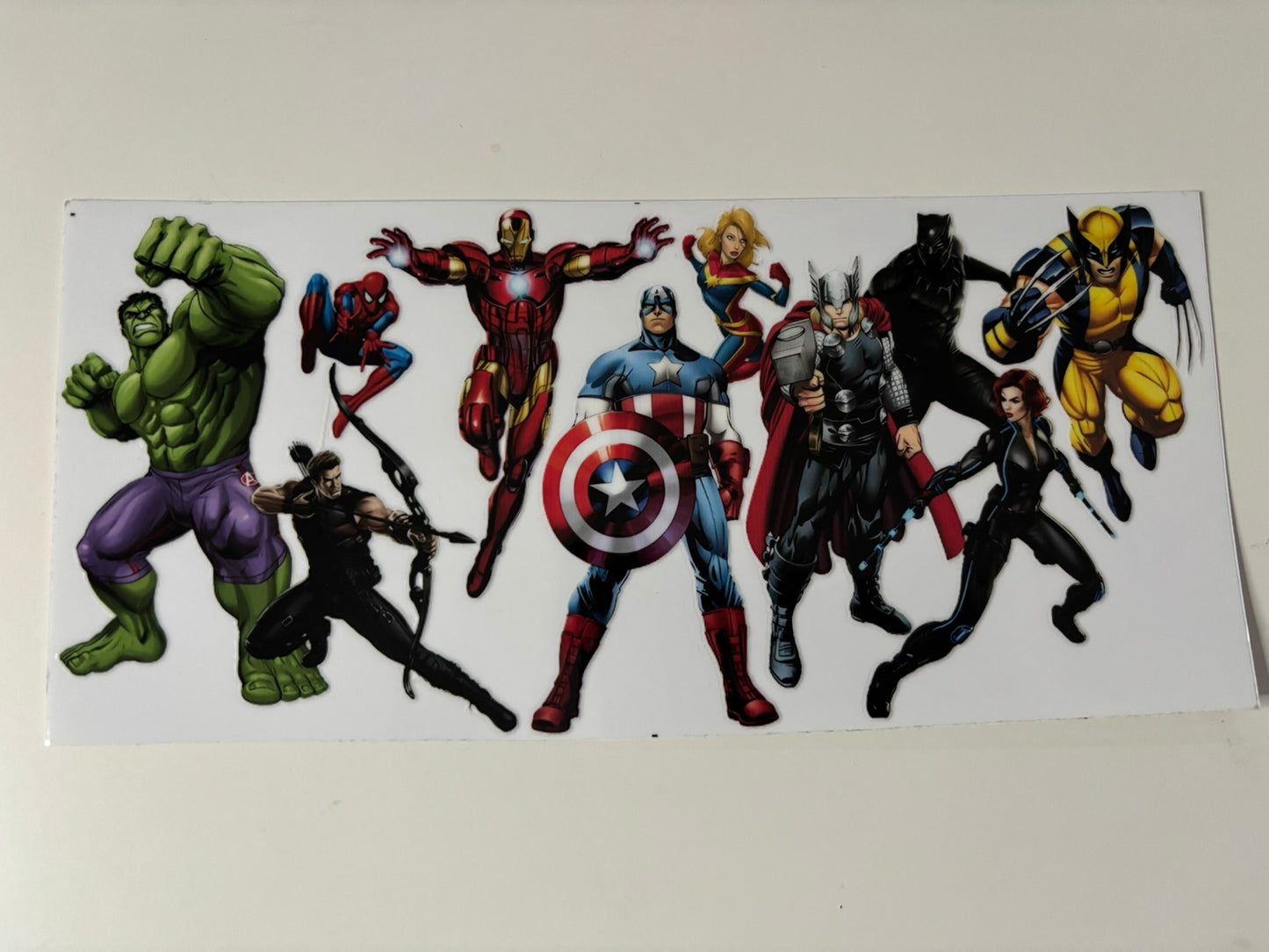 16oz Tumbler Decals - Marvel & Avenger Designs