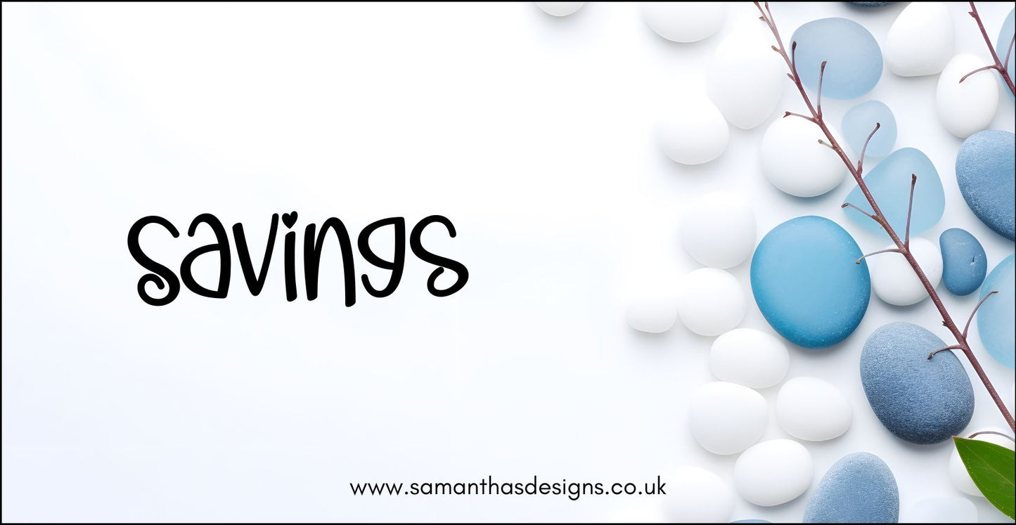 Customisable Cash Dashboard - Various Designs