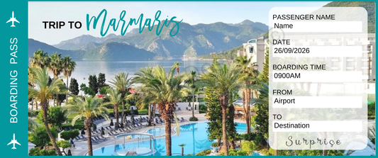 Surprise Holiday Tickets - Personalised - Envelope Included