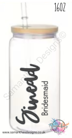16oz Custom Bridal Party Tumblers