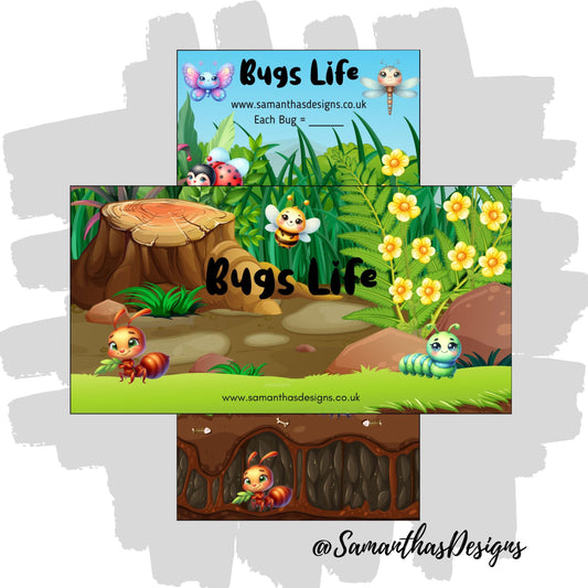 Bugs Life Savings Tracker is a ground and underground designed area with a variety of bugs