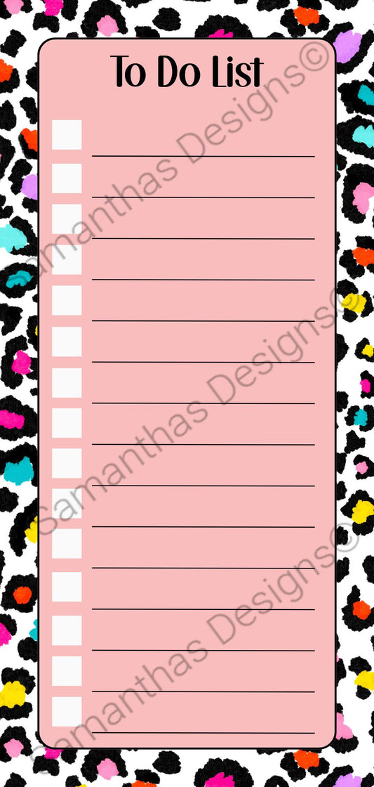 To Do List Pad - Leopard Print