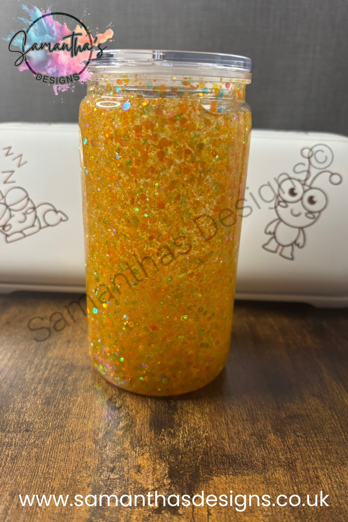 PRE-MADE : 16oz Snowglobe Tumblers