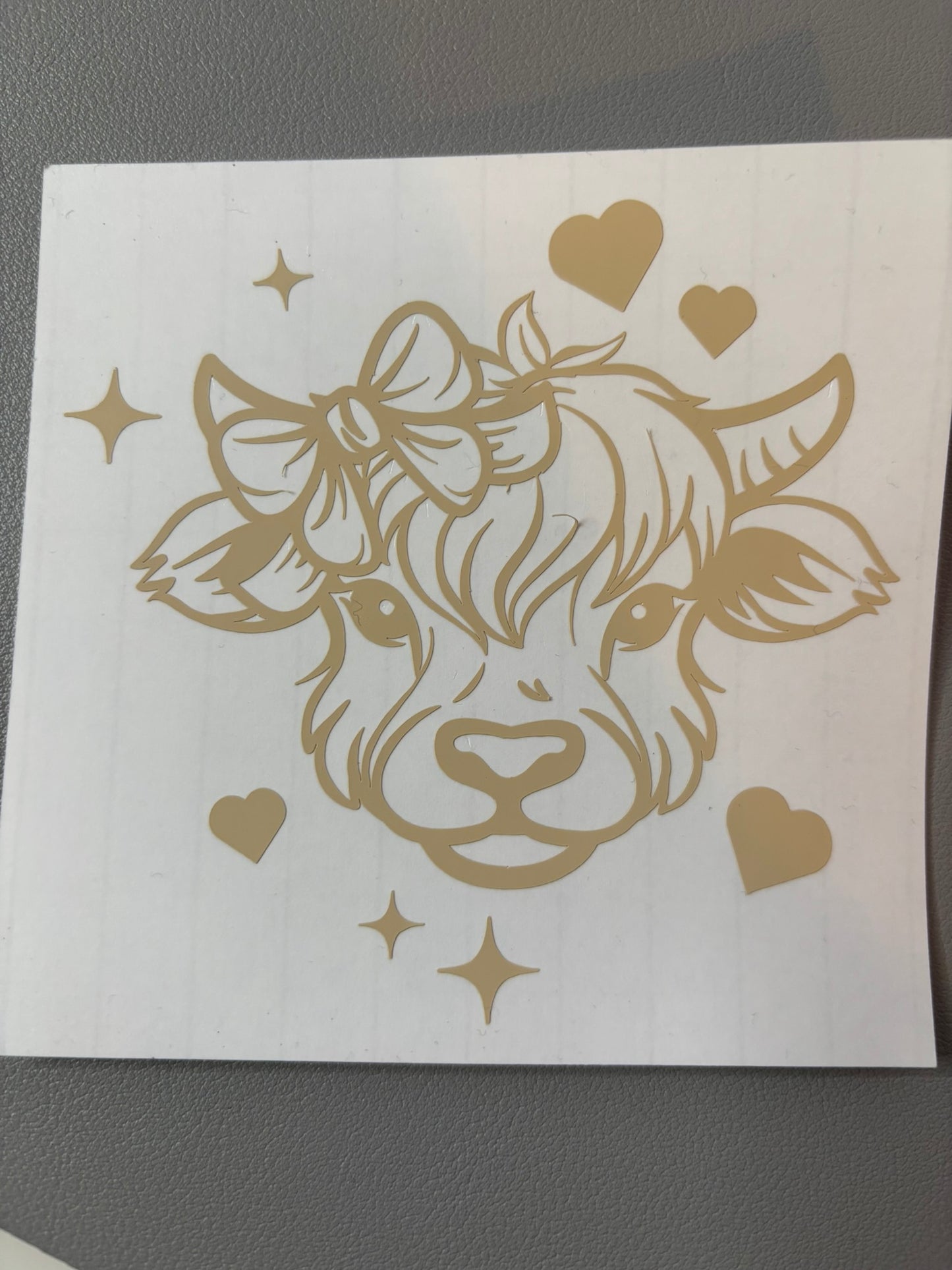 Hetty the Highland Cow - Vinyl Decal
