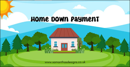 Home Down Payment Savings Tracker - A6 Cash Stuffing - Samantha's Designs