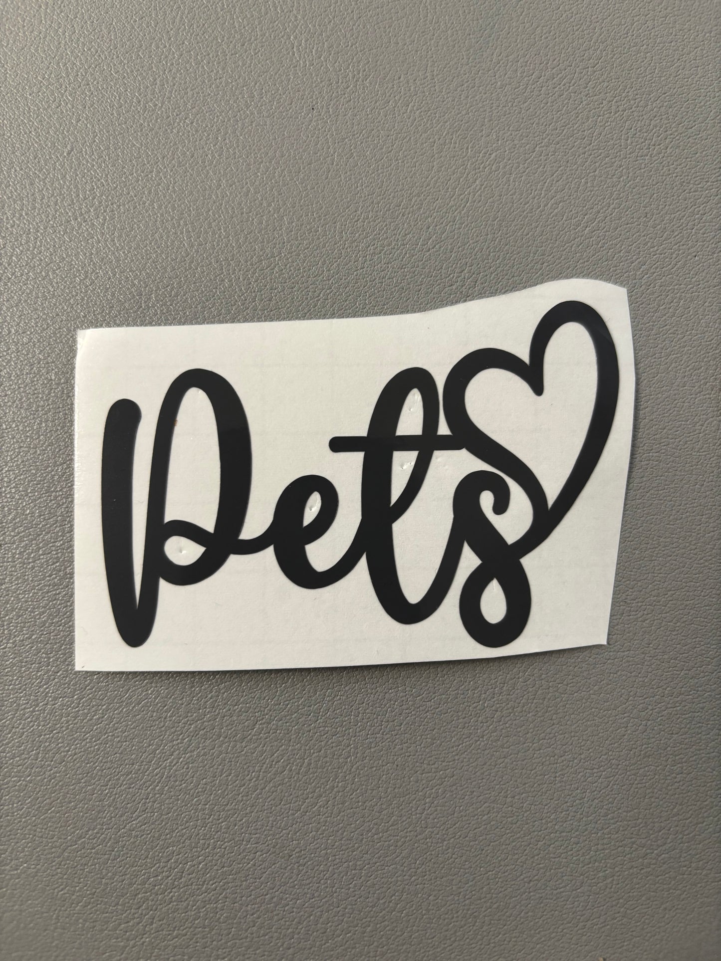 Pets with Heart Vinyl Decal