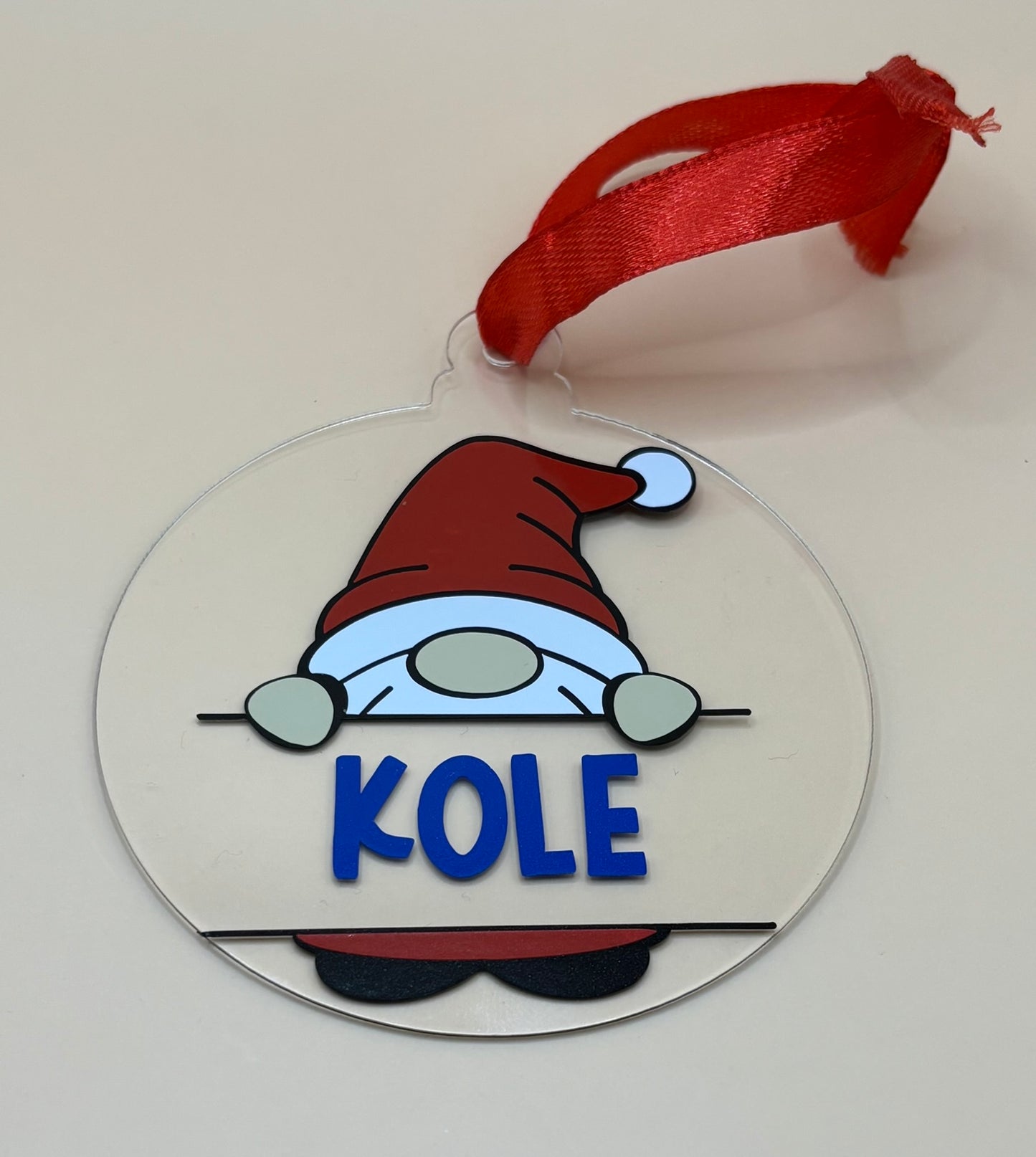 Christmas Gonk Ornament - Personalised