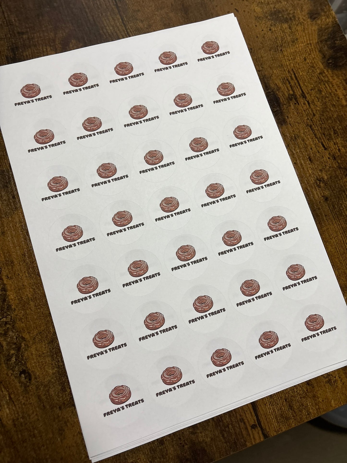 Printed Logo Stickers