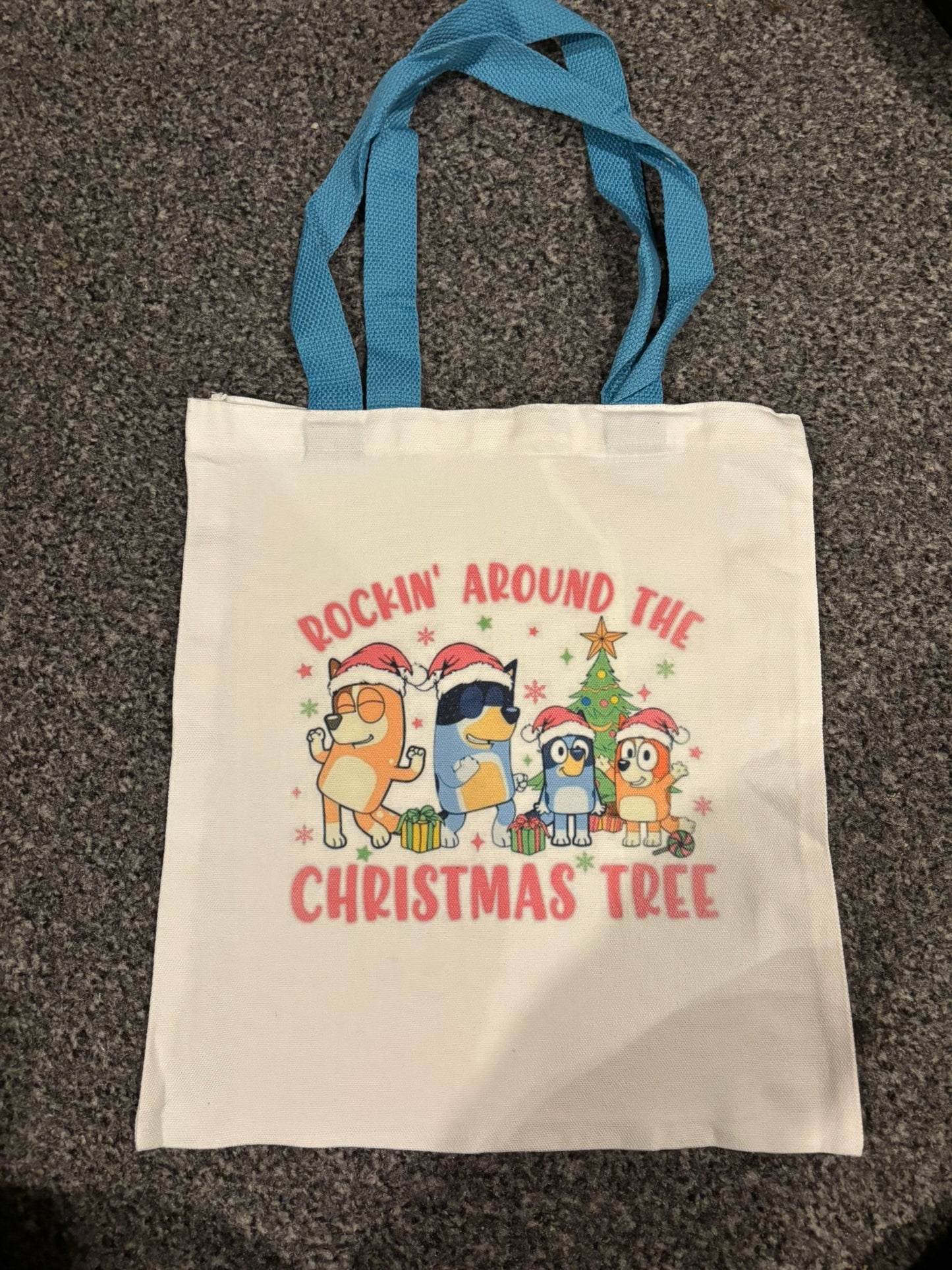 REDUCED TO CLEAR - Bluey Christmas Canvas Tote Bag