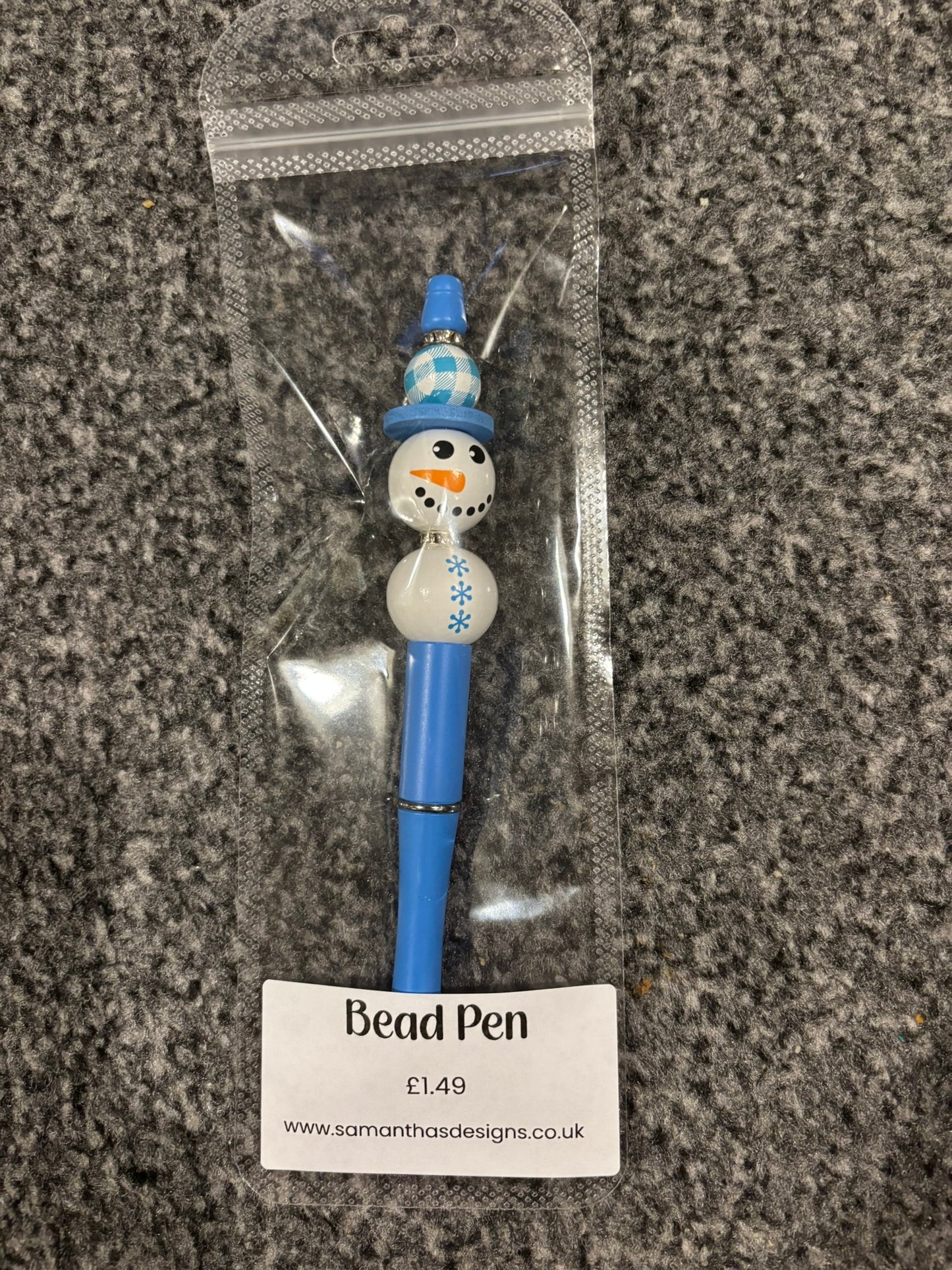REDUCED TO CLEAR - Christmas Bead Pens