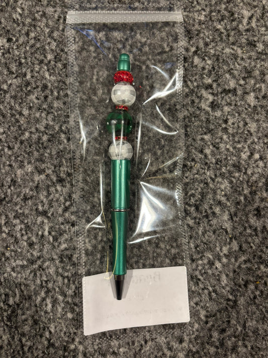 REDUCED TO CLEAR - Christmas Bead Pens