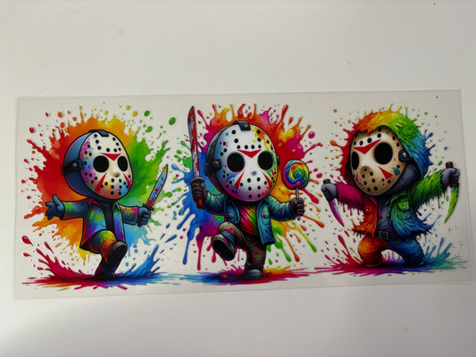 16oz Tumbler Decals - Horror Theme / Halloween