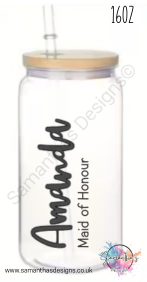 16oz Custom Bridal Party Tumblers