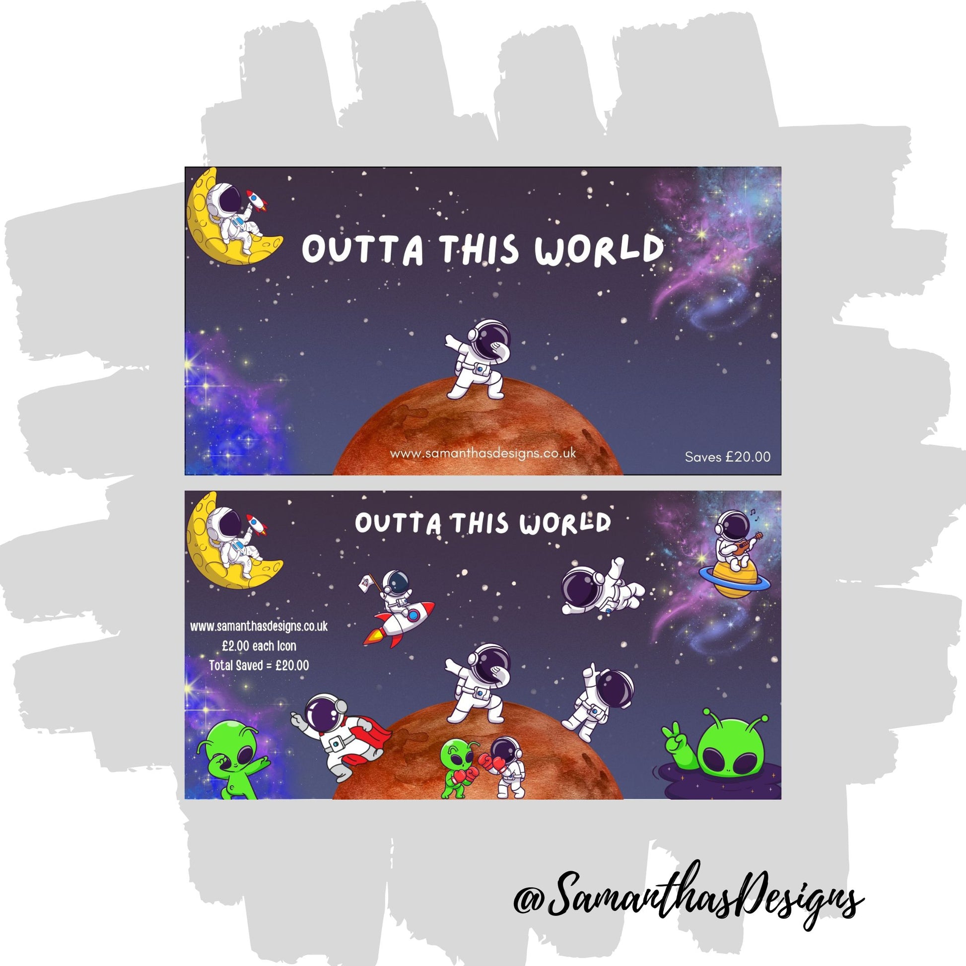 Outta This World Savings Tracker is a challenge to save £20 on a space theme