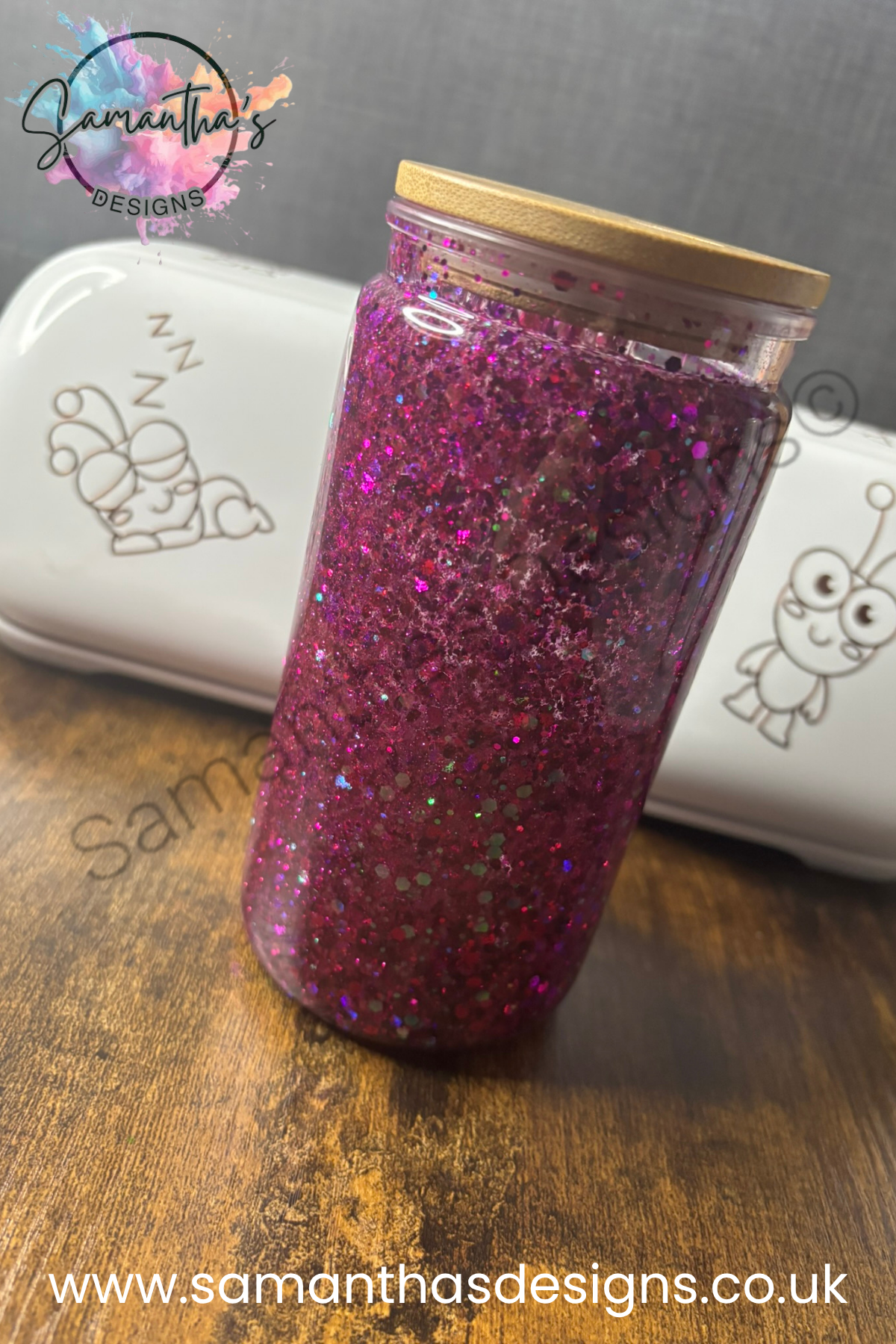 PRE-MADE : 16oz Snowglobe Tumblers